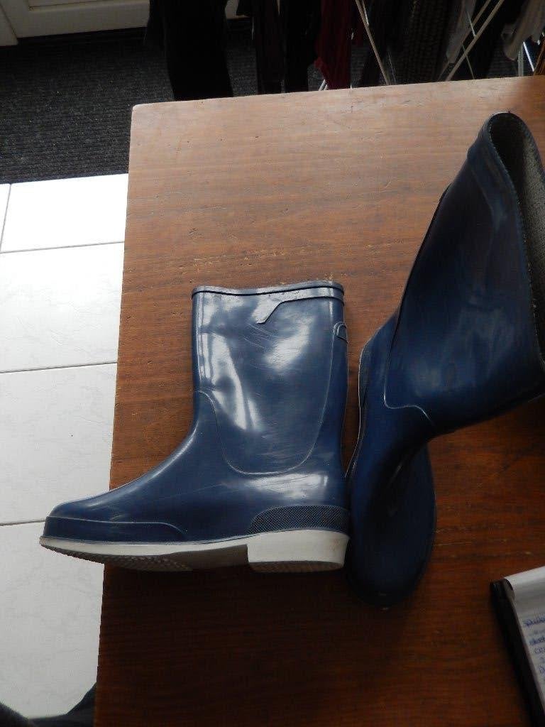 Blauwe rubberen laarzen maat 39, Enlèvement ou Envoi, Utilisé, Bottes