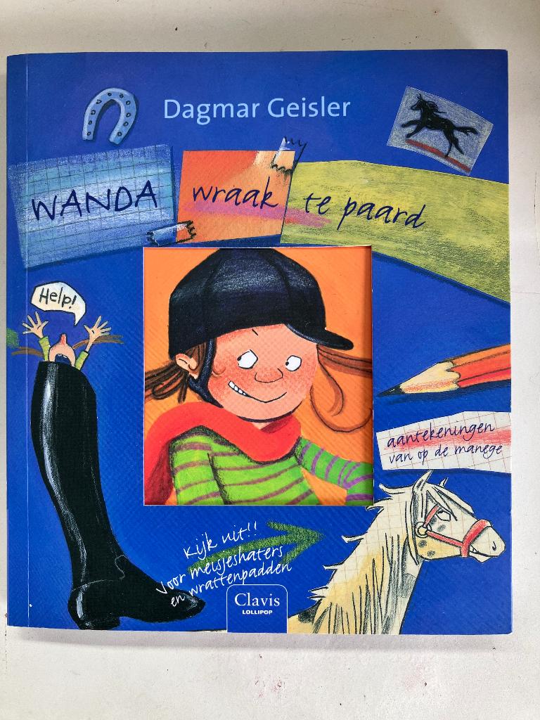 Boek Wanda Wraak te paard Clavis, Ophalen of Verzenden, Zo goed als nieuw, Dagmar Geisler, Fictie