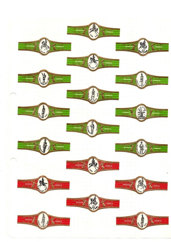 SIGARENBANDEN R JANSSENS UNIFORMEN, Verzamelen, Ophalen of Verzenden, Nieuw, Sigarenbandjes