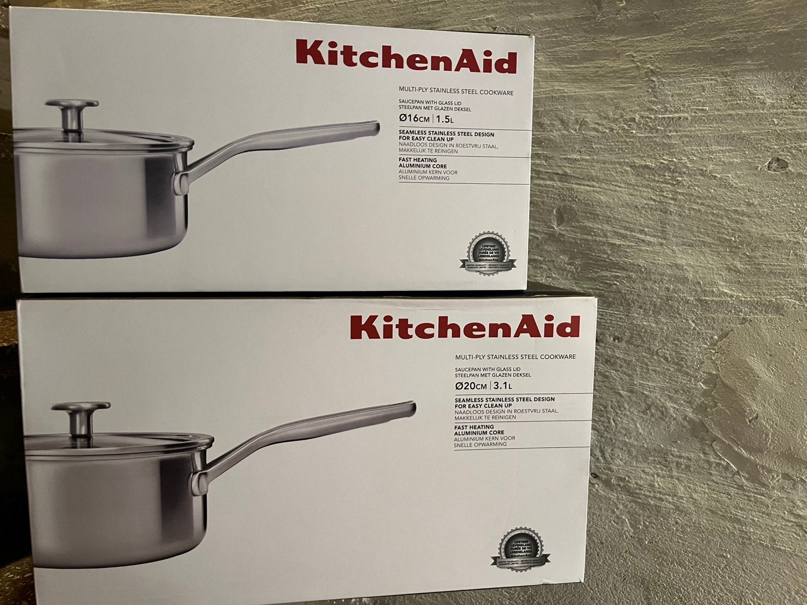 KitchenAid  RVS kookpotten - nieuw Multiply stainless inox, Ophalen of Verzenden, Nieuw, Inox, Kookpan