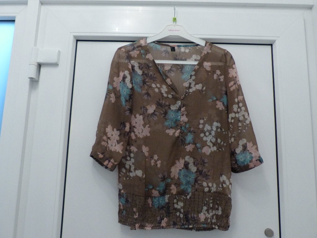 Blouse Vero Moda marron - taille 36, Enlèvement ou Envoi, Vero Moda, Taille 36 (S), Comme neuf