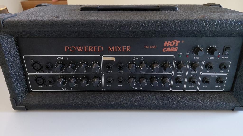 Hot cabs powered mixer 480R, zwart, Ophalen
