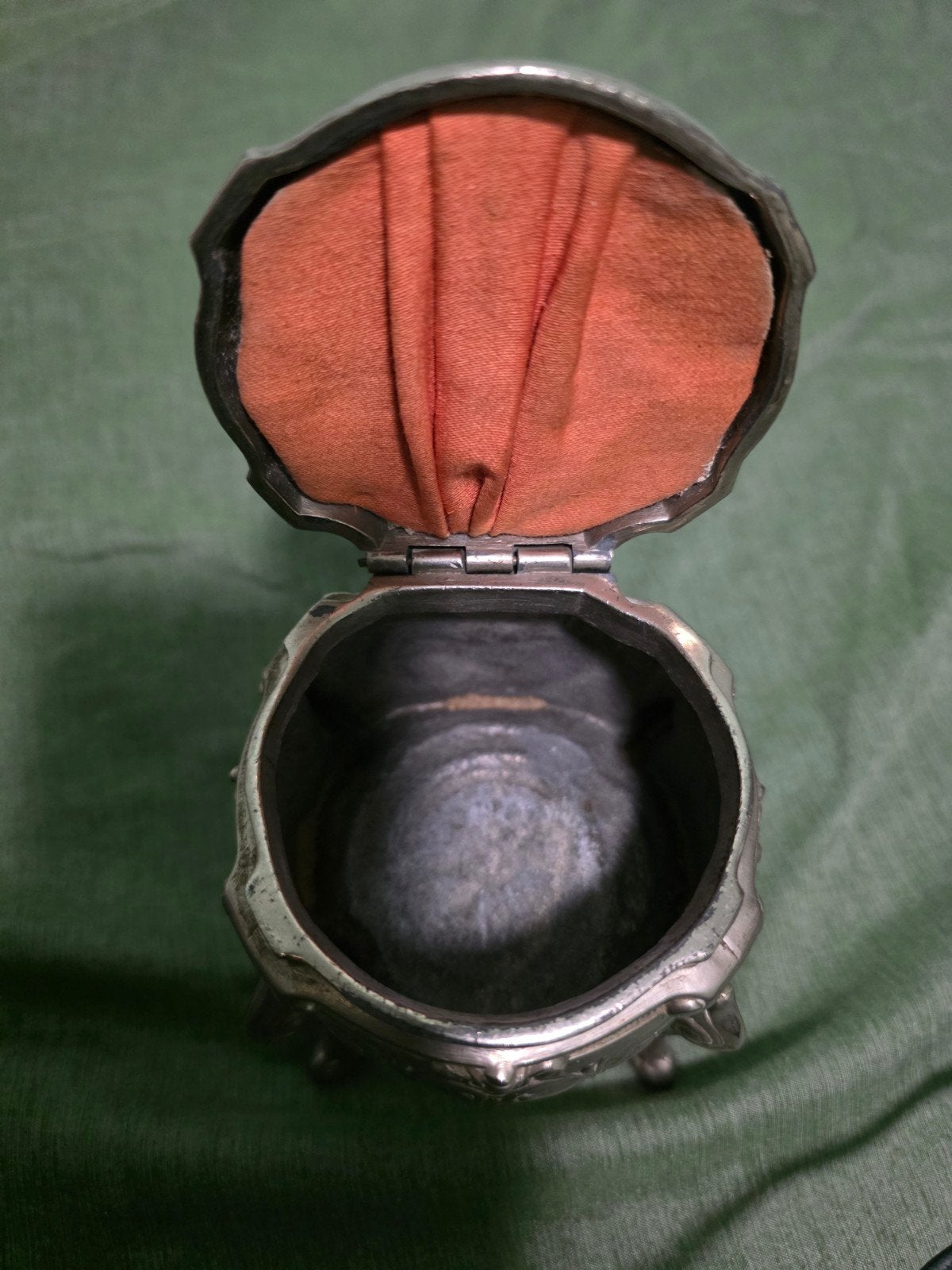 Antieke Art Nouveau sieradenkistje Zilveren juwelendoos, Antiek en Kunst, Ophalen of Verzenden, Zilver