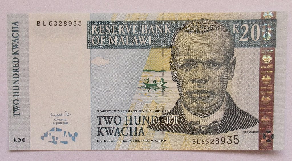 Malawi 200 Kwacha 2004, Postzegels en Munten, Bankbiljetten | Afrika, Verzenden