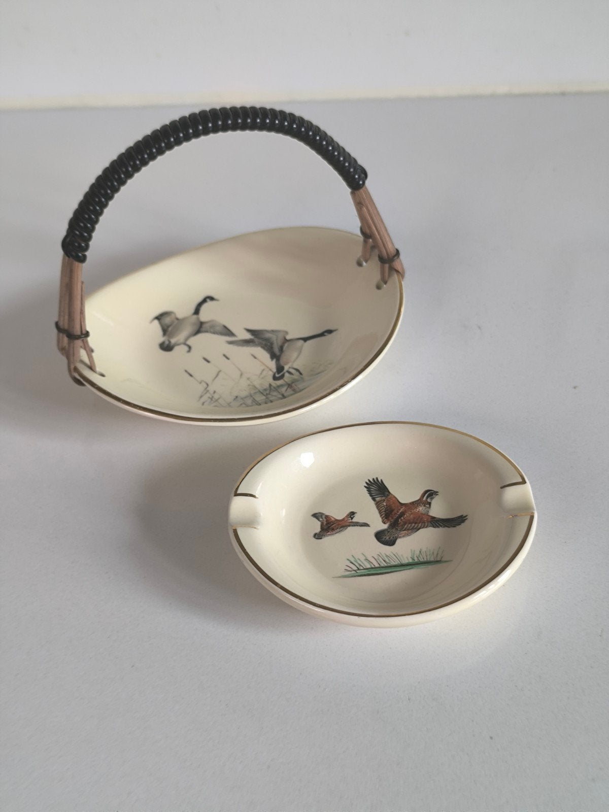 Schaaltje met handvat en asbak, Ornis serie, Antiek en Kunst, Ophalen of Verzenden