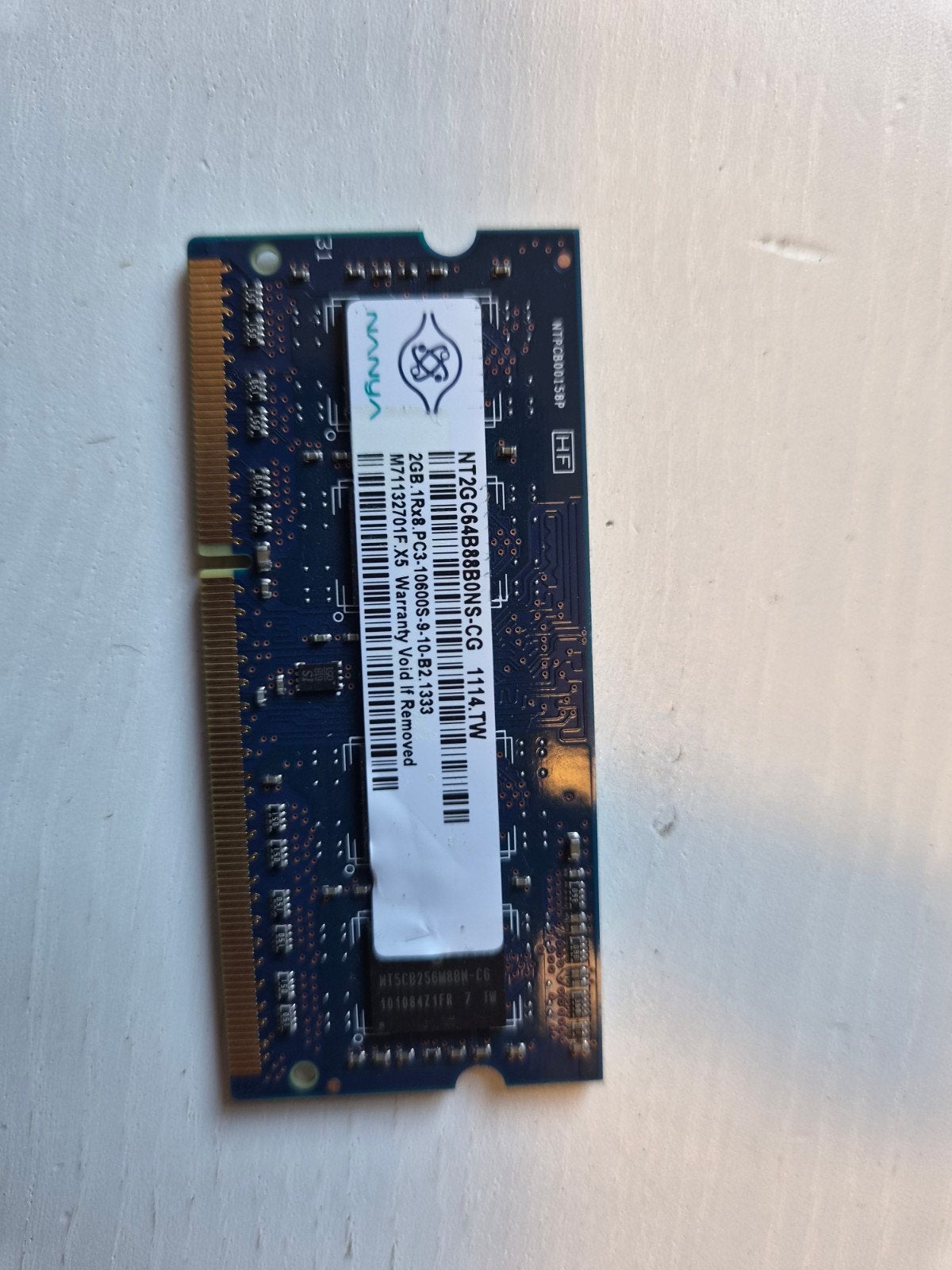 Ram Nanya 2 Go en norme DDR3, Enlèvement ou Envoi, DDR3