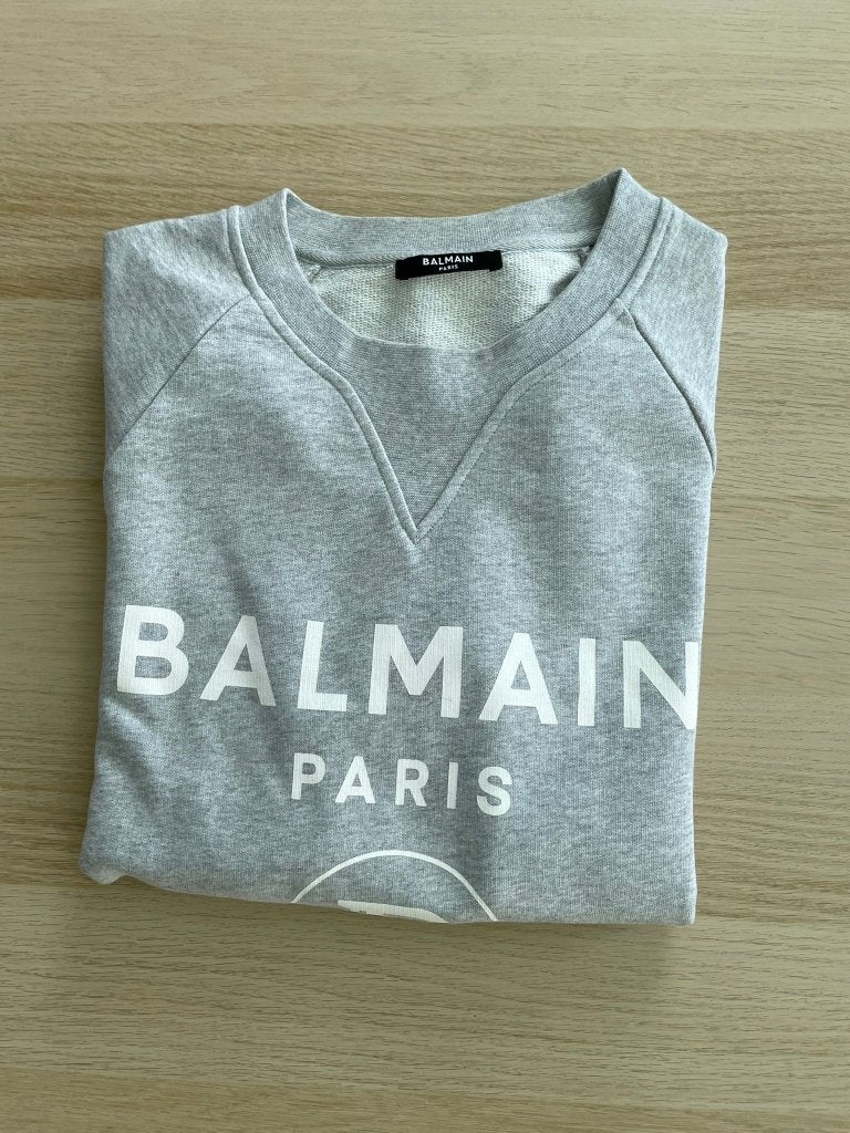 Balmain sweatshirt trui, Balmain, Ophalen of Verzenden, Zo goed als nieuw, Grijs