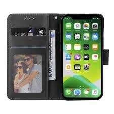 iPhone hoesje portemonnee nieuw!, Zwart, Qw, Nieuw, Ophalen of Verzenden