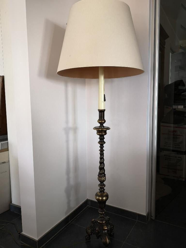 Mooie klassieke staande lamp, Huis en Inrichting, Ophalen, Gebruikt, Metaal, 150 tot 200 cm