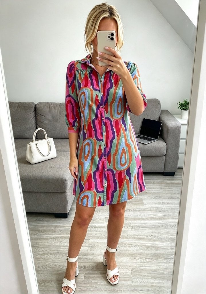 Jurk K-Design xl, Kleding | Dames, K-design, Meerkleurig, Maat 46/48 (XL) of groter, Ophalen of Verzenden