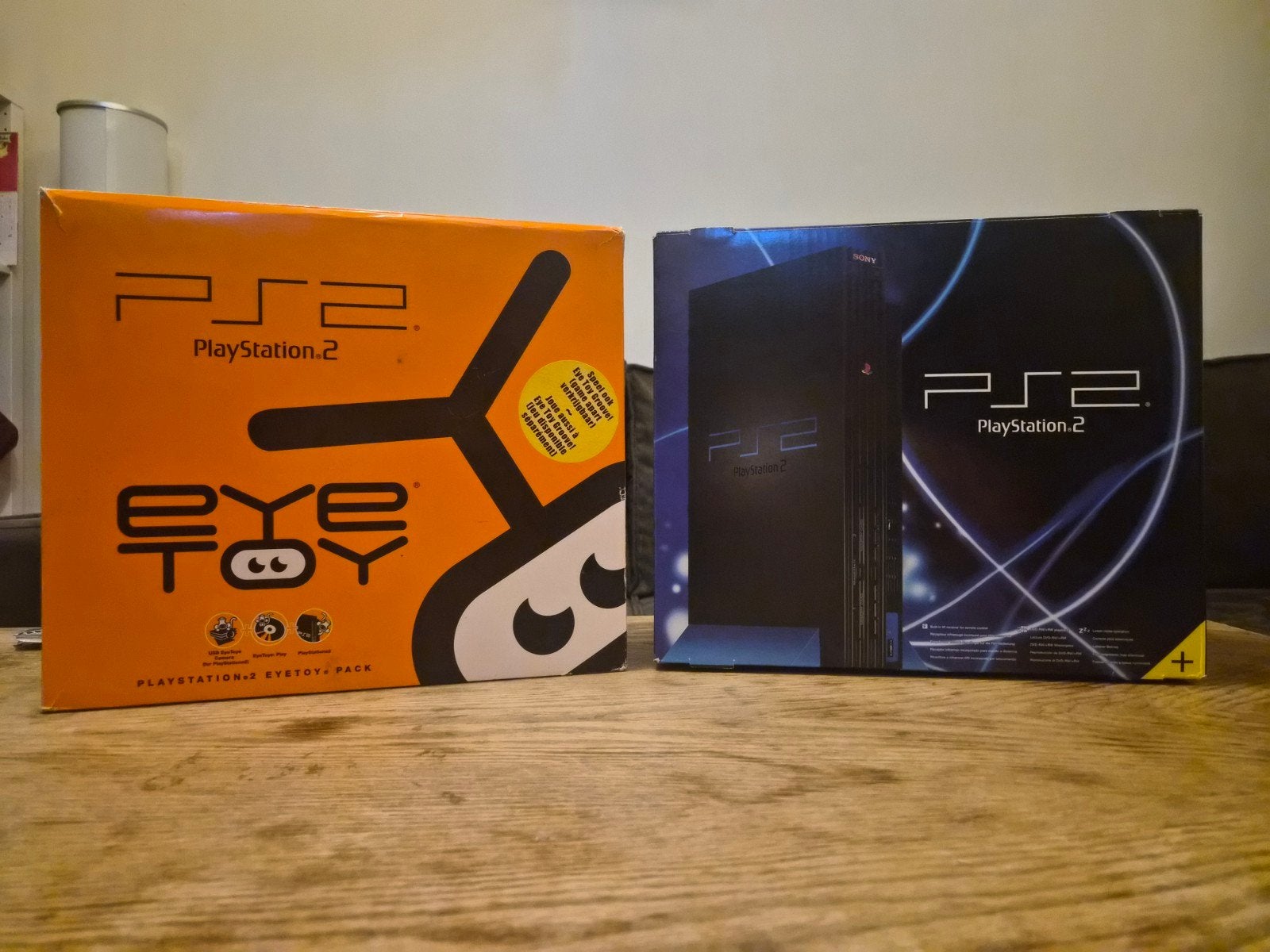 Rare Eye Toy PlayStation 2-console, Games en Spelcomputers, Zo goed als nieuw, Zwart, Met 2 controllers, Phat