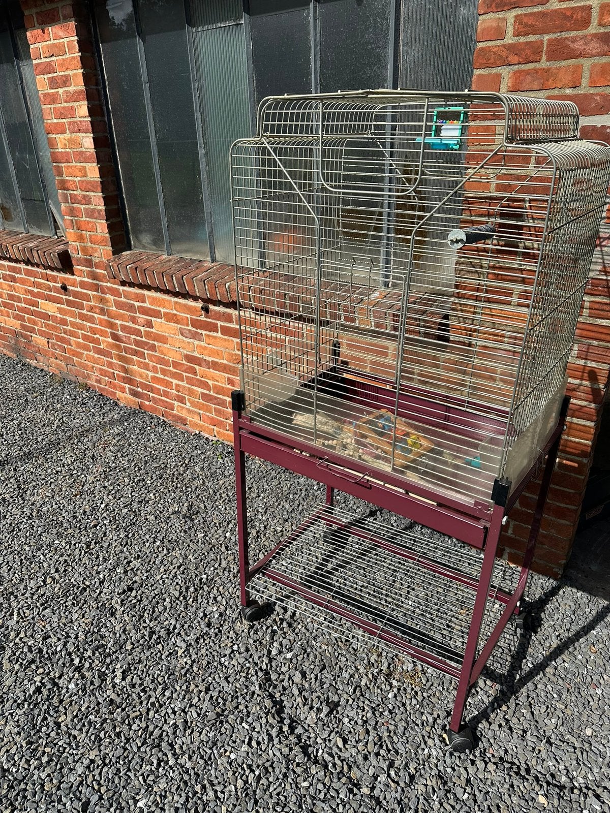 Kooi voor papegaaien en/of parkietachtigen, Ophalen, Gebruikt, Metaal, Vogelkooi