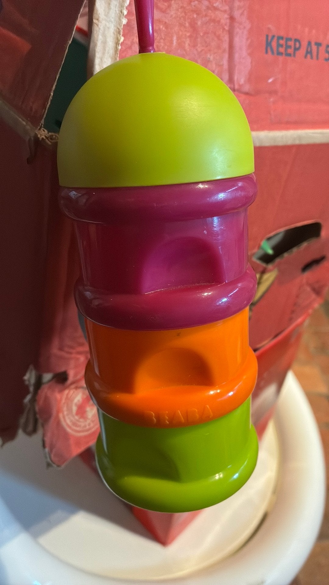 Toren babypoeder, Kinderen en Baby's, Babyvoeding en Toebehoren, Ophalen, Gebruikt