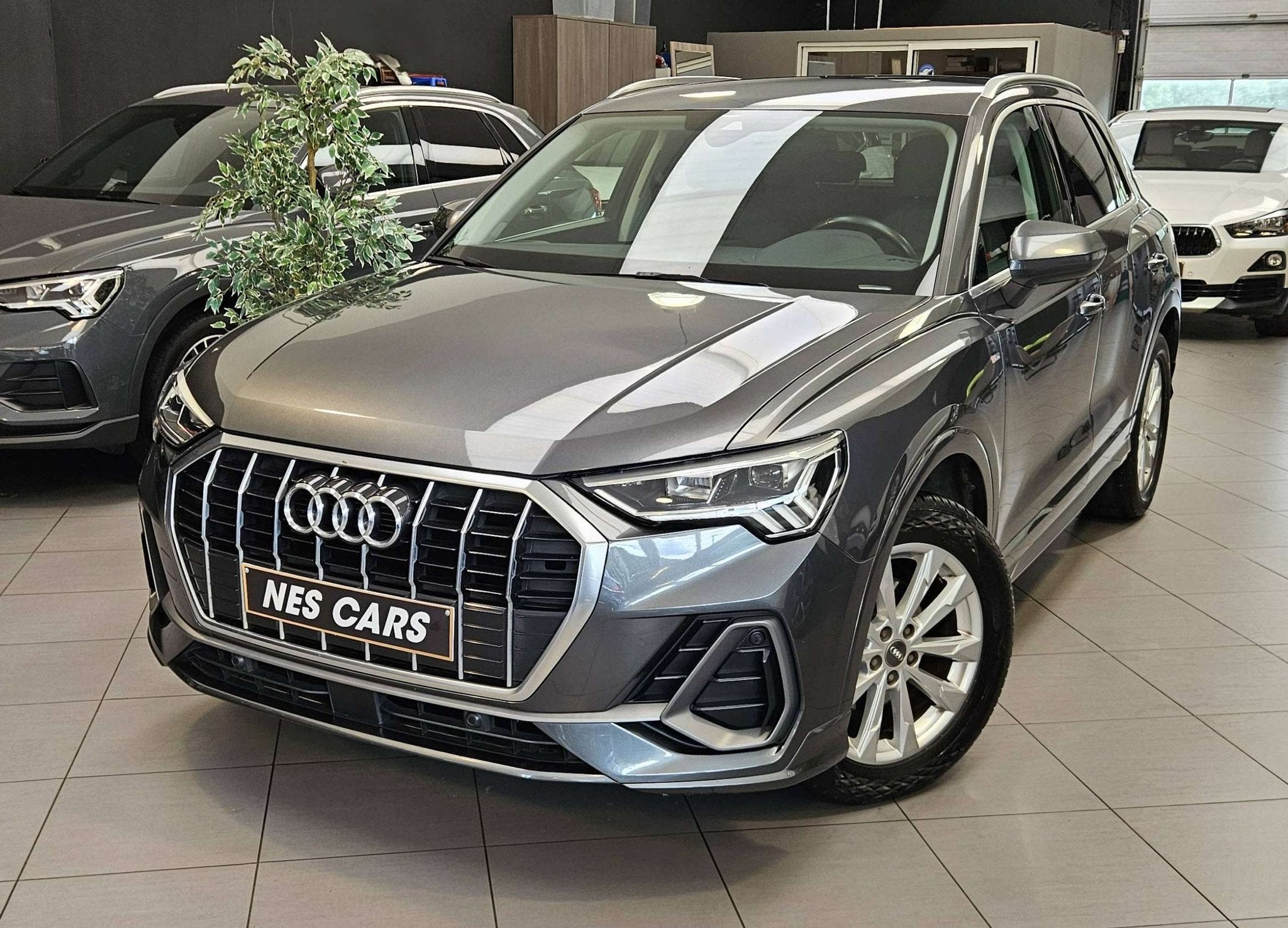 Audi Q3 Q3 35 TDi S LINE S TRONIC,CUIR,GPS,LED MATRIX,CAMERA, Autos, Audi, Cuir, Argent ou Gris, 5 portes, Automatique