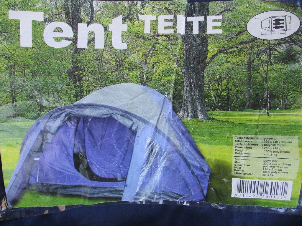 Tent / trekking tent 3 personen, Caravans en Kamperen, Tenten, Ophalen, Zo goed als nieuw, Tot en met 3
