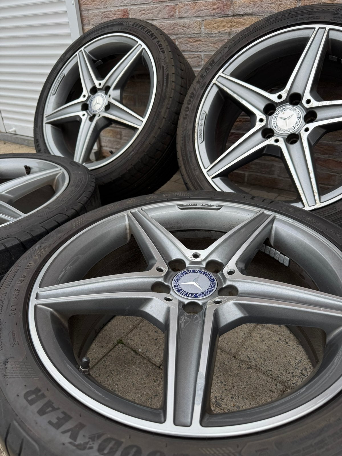 /AMG 18”Mercedes BREEDSET (2x 7,5/2x8,5)  2x 225/45/18 2x 24, Autos : Pièces & Accessoires, Enlèvement