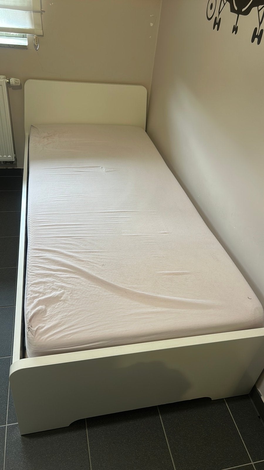 1 persoonsbed met lattenbodem van ikea, Huis en Inrichting, Slaapkamer | Bedden, Ophalen, Gebruikt, 90 cm, Eenpersoons