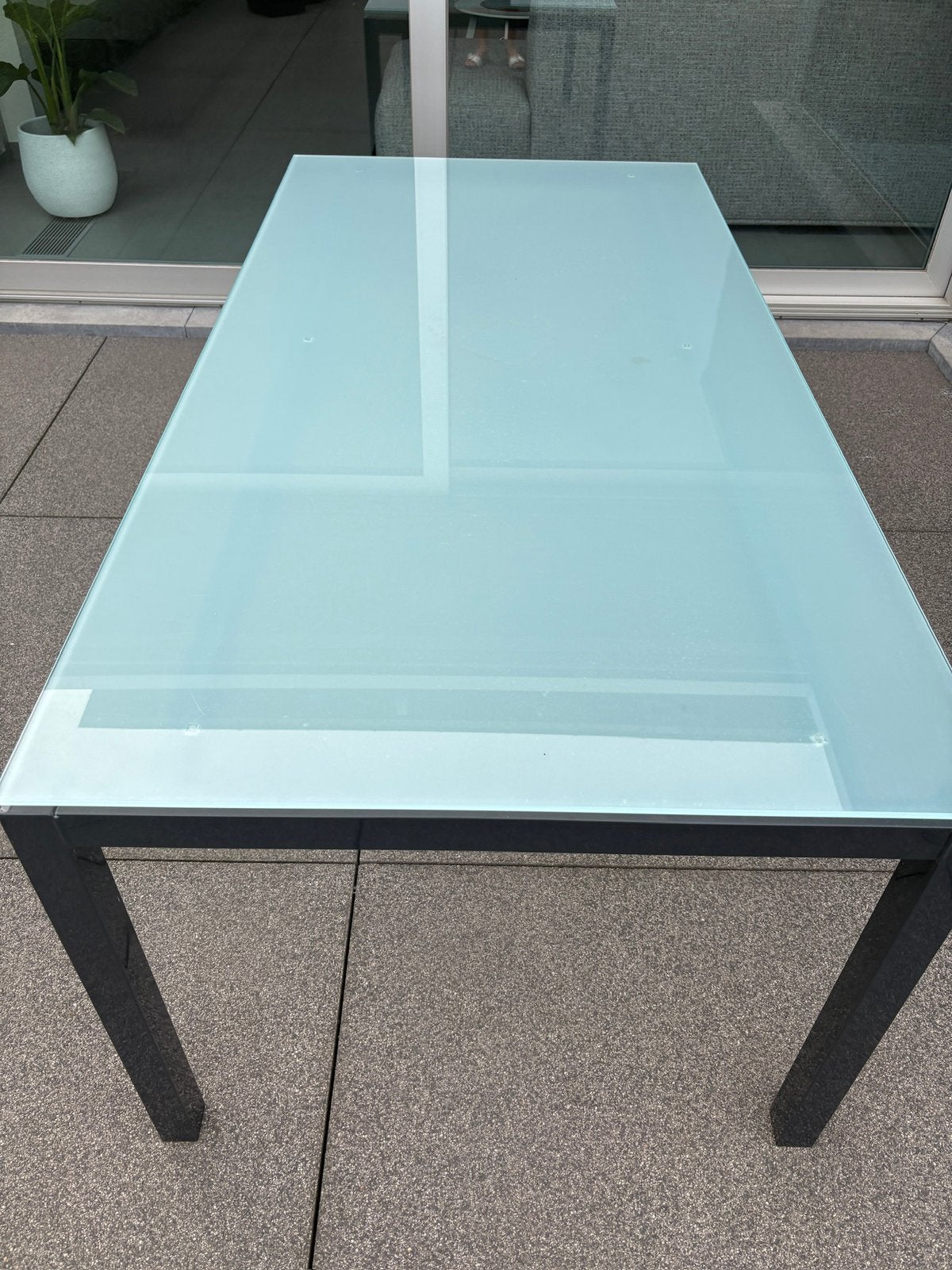 Tafel 180x90, Huis en Inrichting, Ophalen, Gebruikt, 75 cm of meer, Glas
