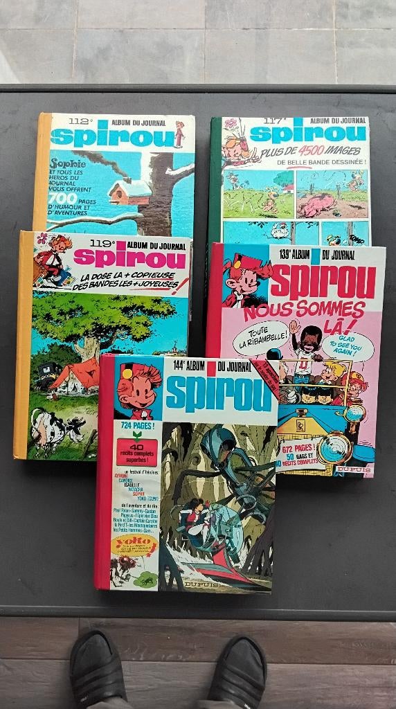 5 albums Spirou « lots », Livres, BD, Utilisé, Plusieurs BD, Enlèvement ou Envoi
