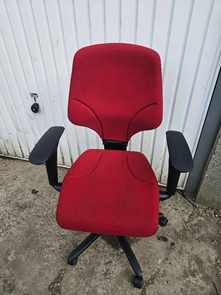Fauteuil de bureau ergonomique Giroflex modèle 64, Rouge, Chaise de bureau de gaming, Comme neuf, Enlèvement