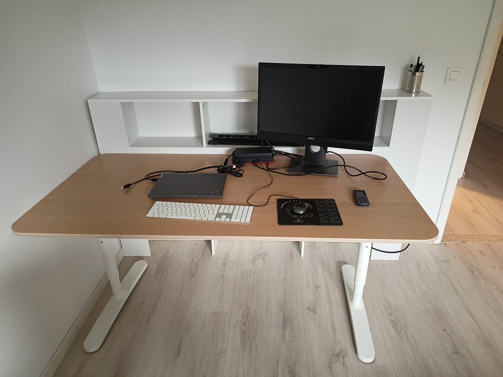 Bureau Ikea Bekant, Maison & Meubles, Enlèvement, IKEA, Blanc, Métal