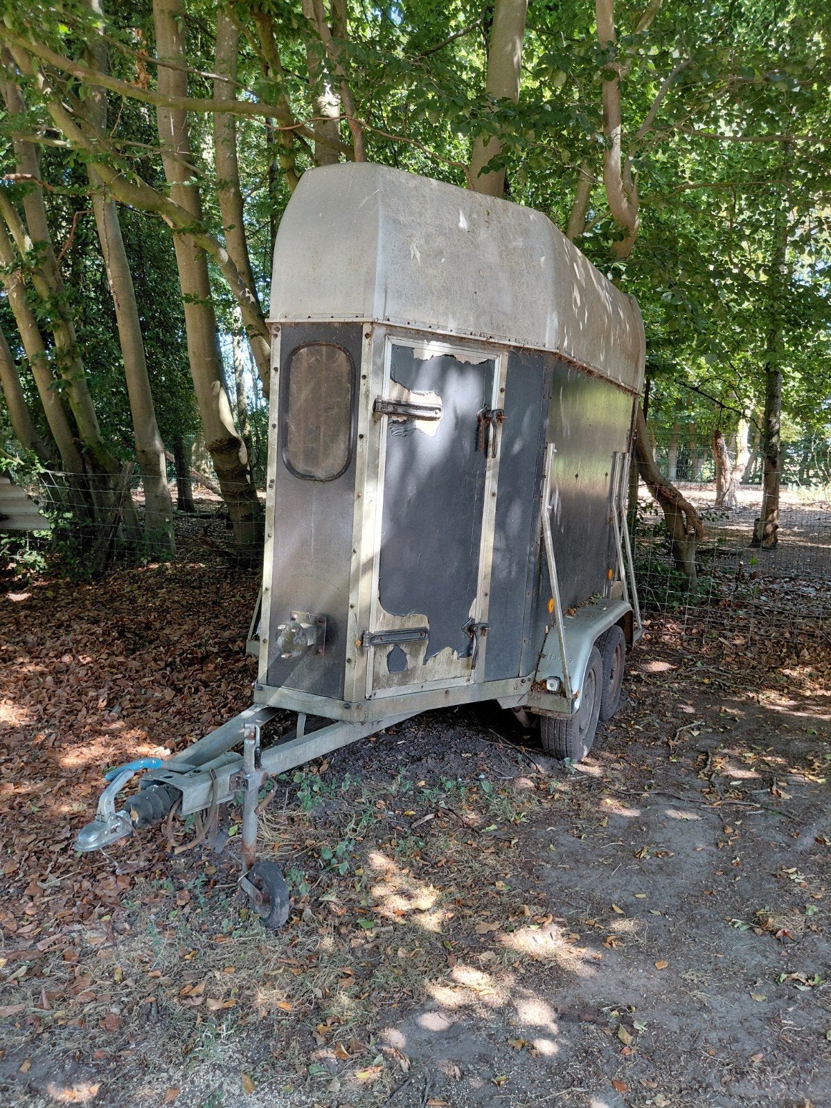 paarden pony veetrailer henra met papieren, Enlèvement, Utilisé, Remorque 1½ cheval