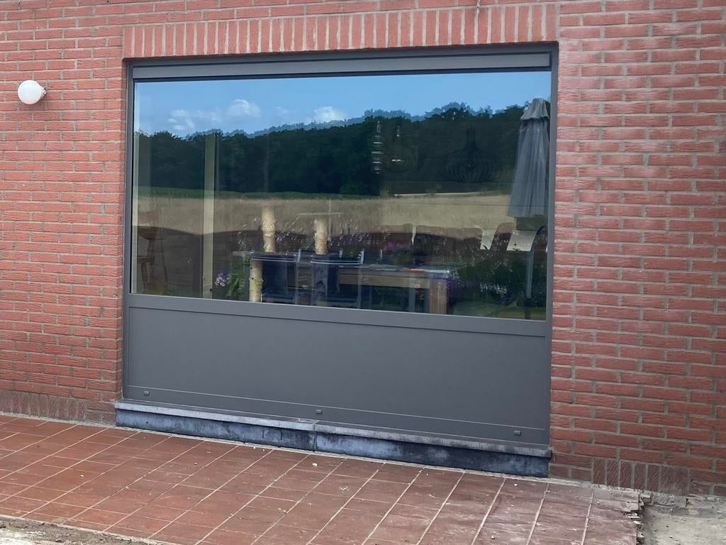 Vast raam, Doe-het-zelf en Bouw, Raamkozijnen en Schuifdeuren, Ophalen, Gebruikt, Aluminium, 150 tot 225 cm