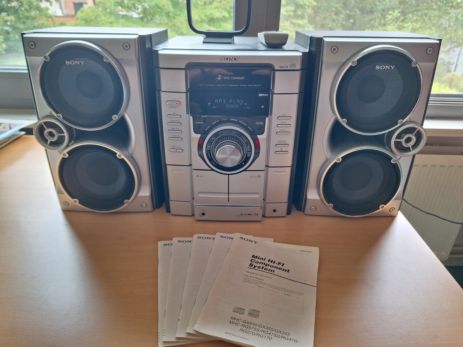 Sony Hi-Fi muziekinstallatie, Ophalen, Radio