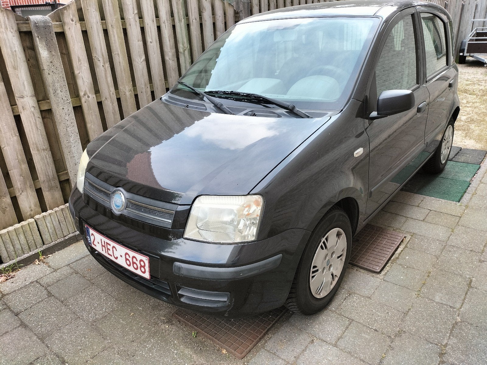 Fiat Panda bj 2004 benzine, Auto's, 4 zetels, Stof, Zwart, Handgeschakeld
