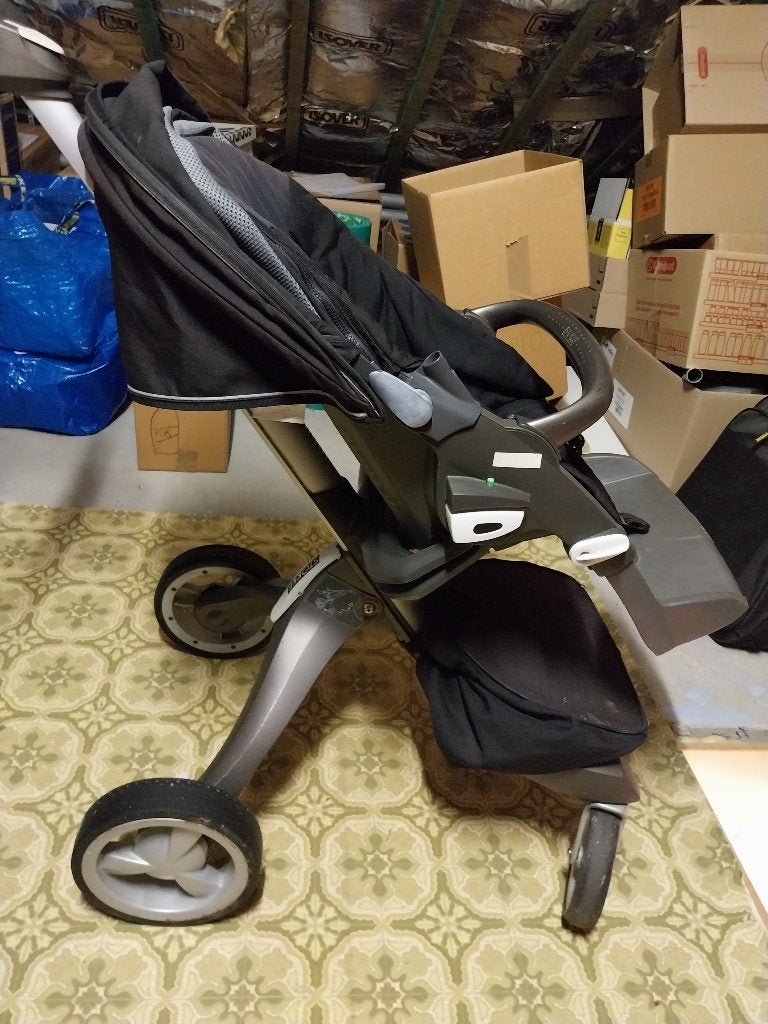 Kinderwagen Stokke, Kinderen en Baby's, Gebruikt, Verstelbare duwstang, Ophalen, Kinderwagen