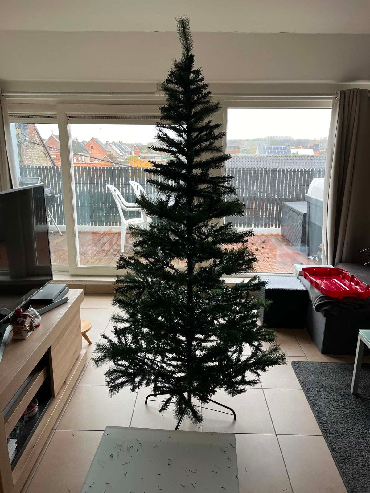 Kerstboom te koop 204 cm hoog, Diversen, Kerst, Ophalen