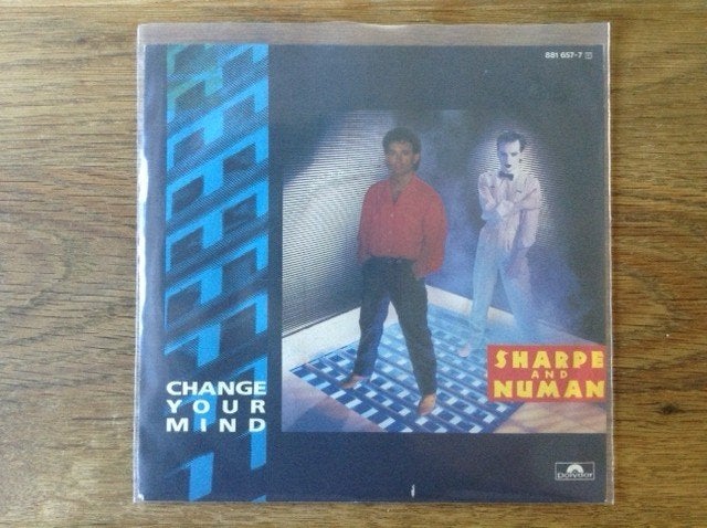 single sharpe and numan, Cd's en Dvd's, Vinyl Singles, 7 inch, Ophalen of Verzenden, Pop, Beschermende buitenhoes