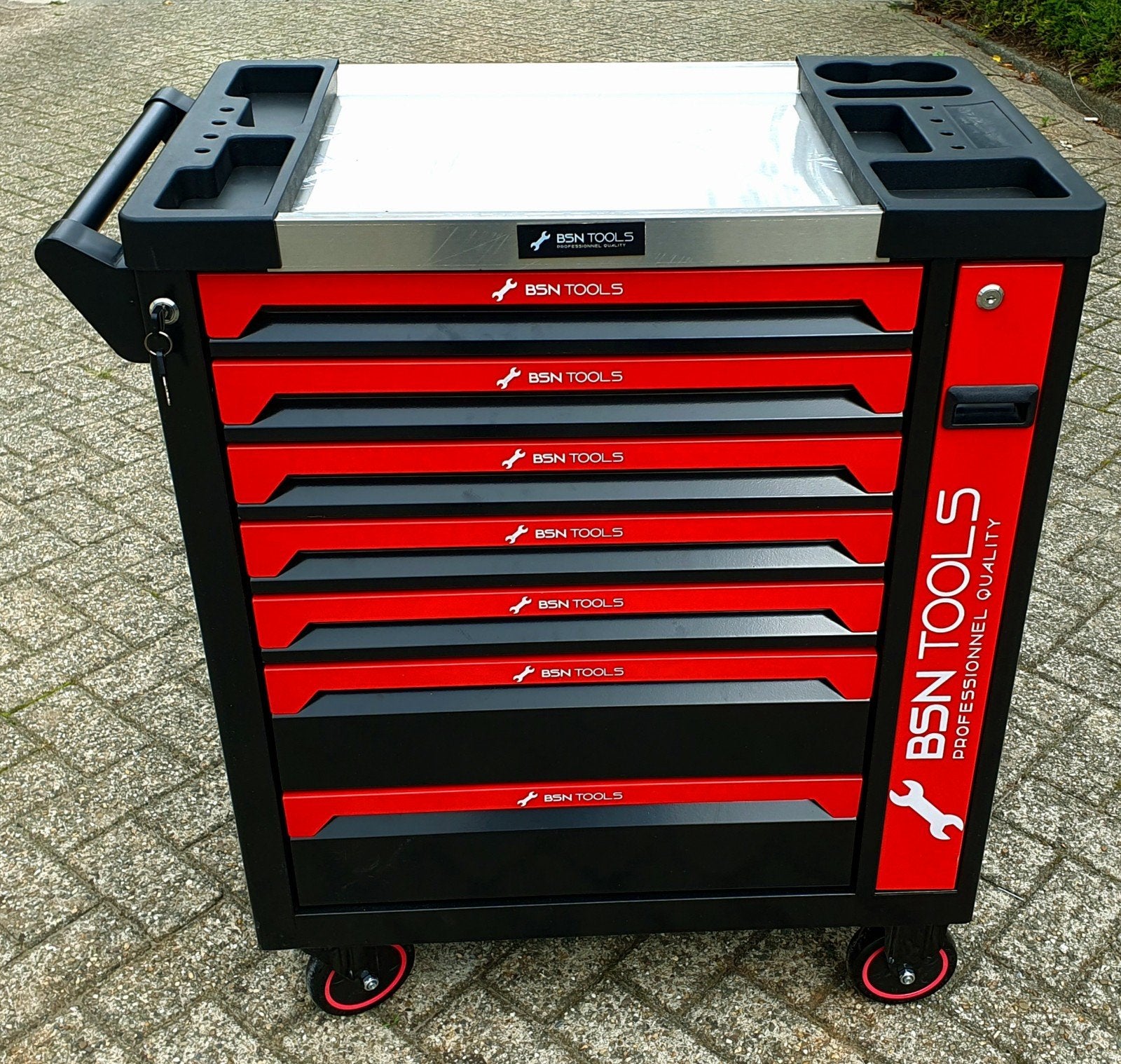 Gereedschapswagen 7x7 gevuld met gereedschap (NIEUW), Doe-het-zelf en Bouw, Ophalen of Verzenden, Gevuld, Nieuw