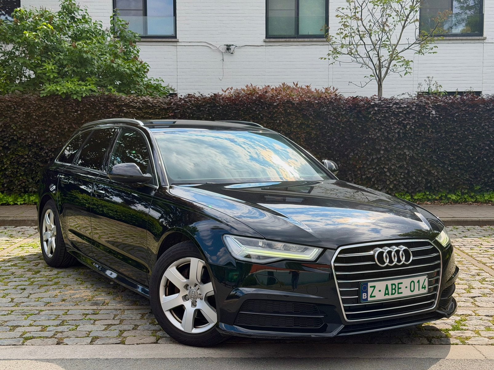 Audi A6 2.0TDI Ultra S-Tronic - 2017 - 164.000km - Euro 6B!, Auto's, Audi, Euro 6, Zwart, Bruin, 5 deurs