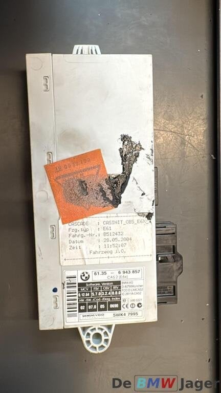CAS 2-module BMW E60 E61 61356943857, Auto-onderdelen, Gebruikt, Ophalen of Verzenden, BMW, BMW
