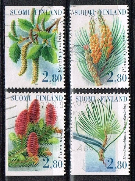 Postzegels uit Finland - K 6277 - bomen, Envoi, Finlande, Affranchi
