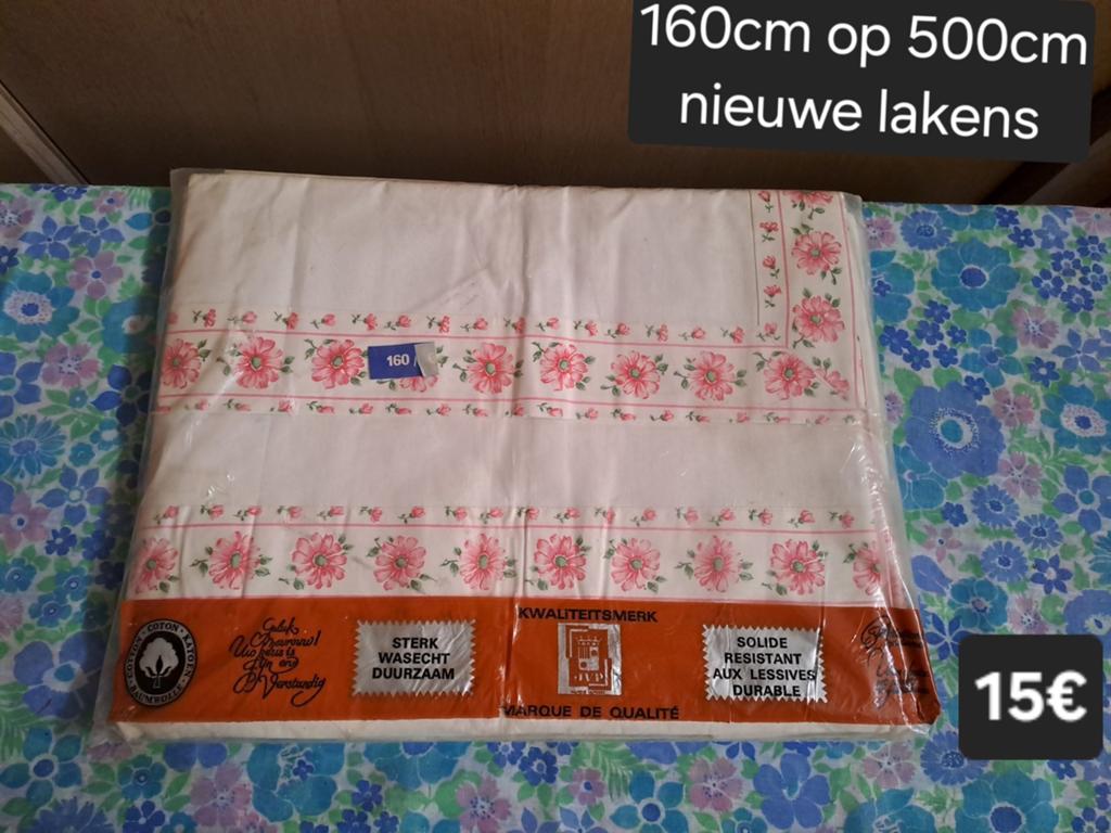 Vintage laken, Huis en Inrichting, Ophalen of Verzenden