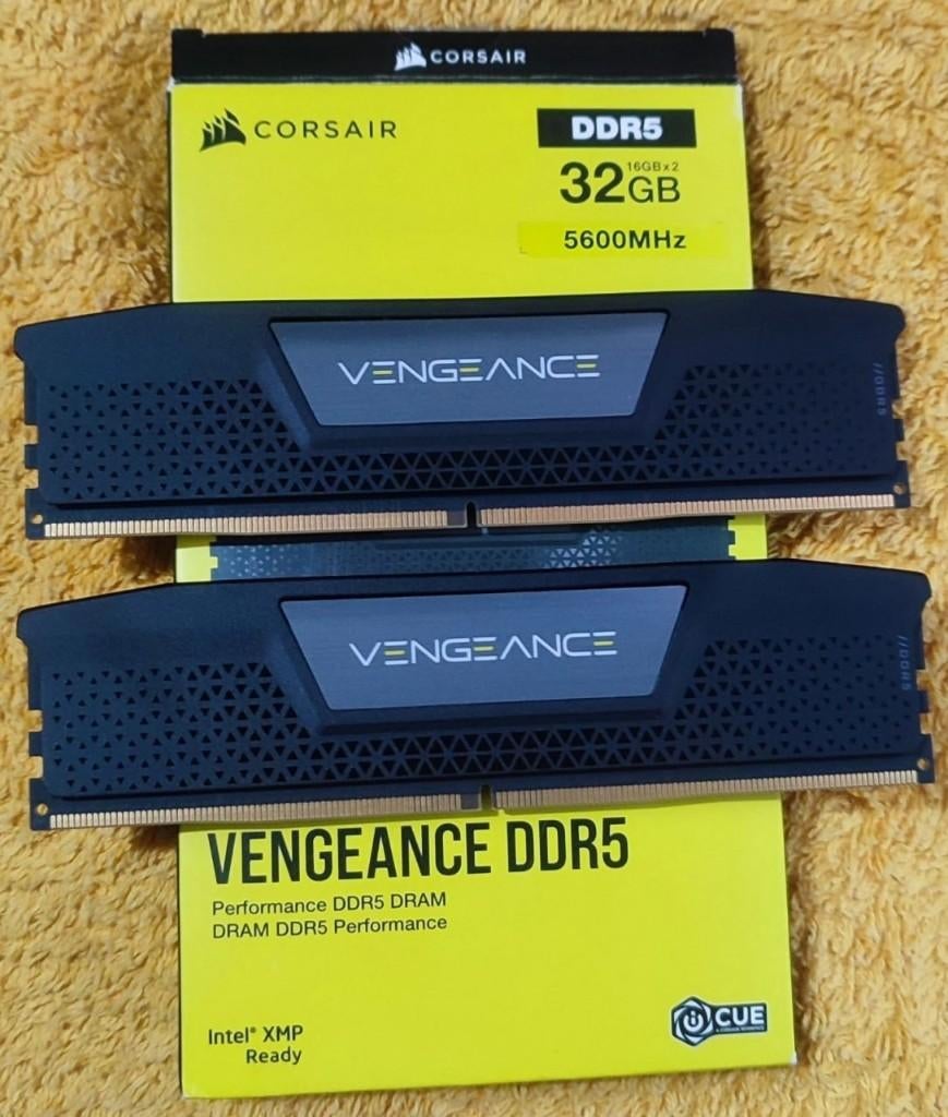 Corsair Vengeance DDR5 RAM 32gb (2x16) 5600Mhz CL36, 32 GB, Ophalen of Verzenden, Zo goed als nieuw, Desktop