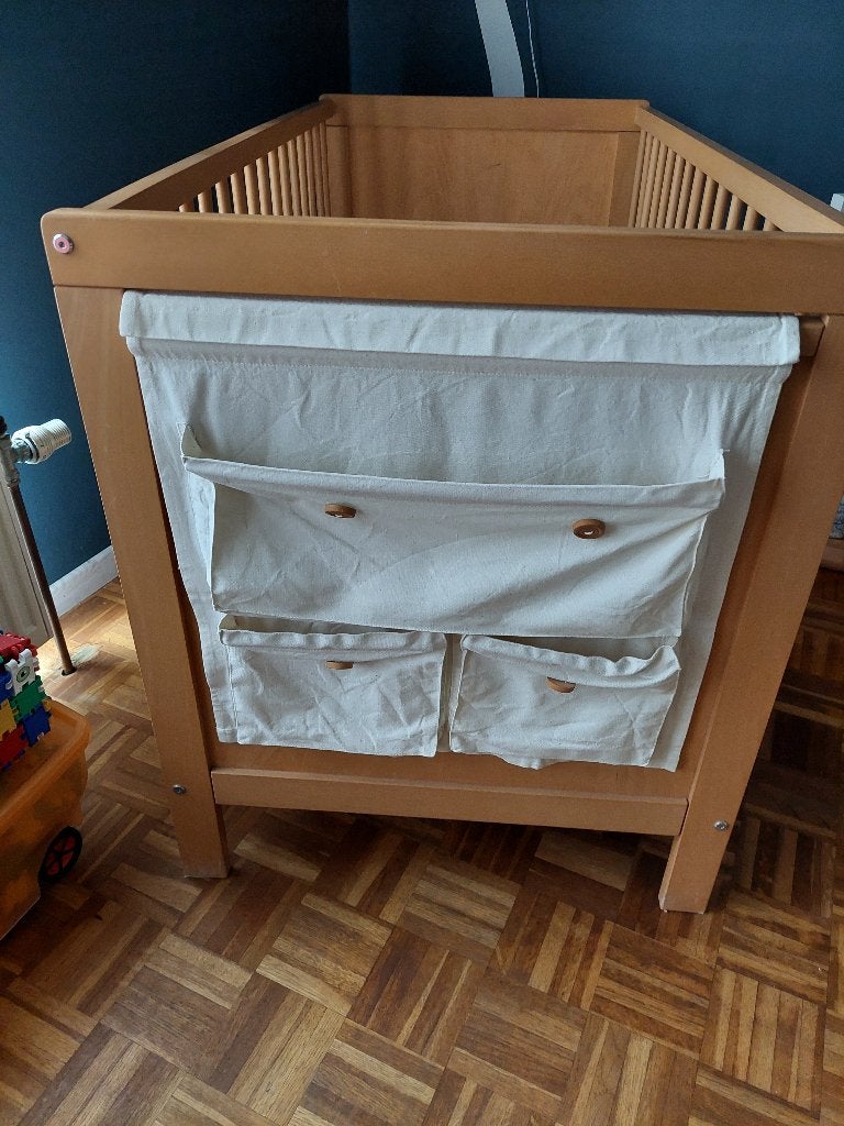 Lit avec matelas et alèse, Sommier à lattes, Moins de 70 cm, Enlèvement, Utilisé