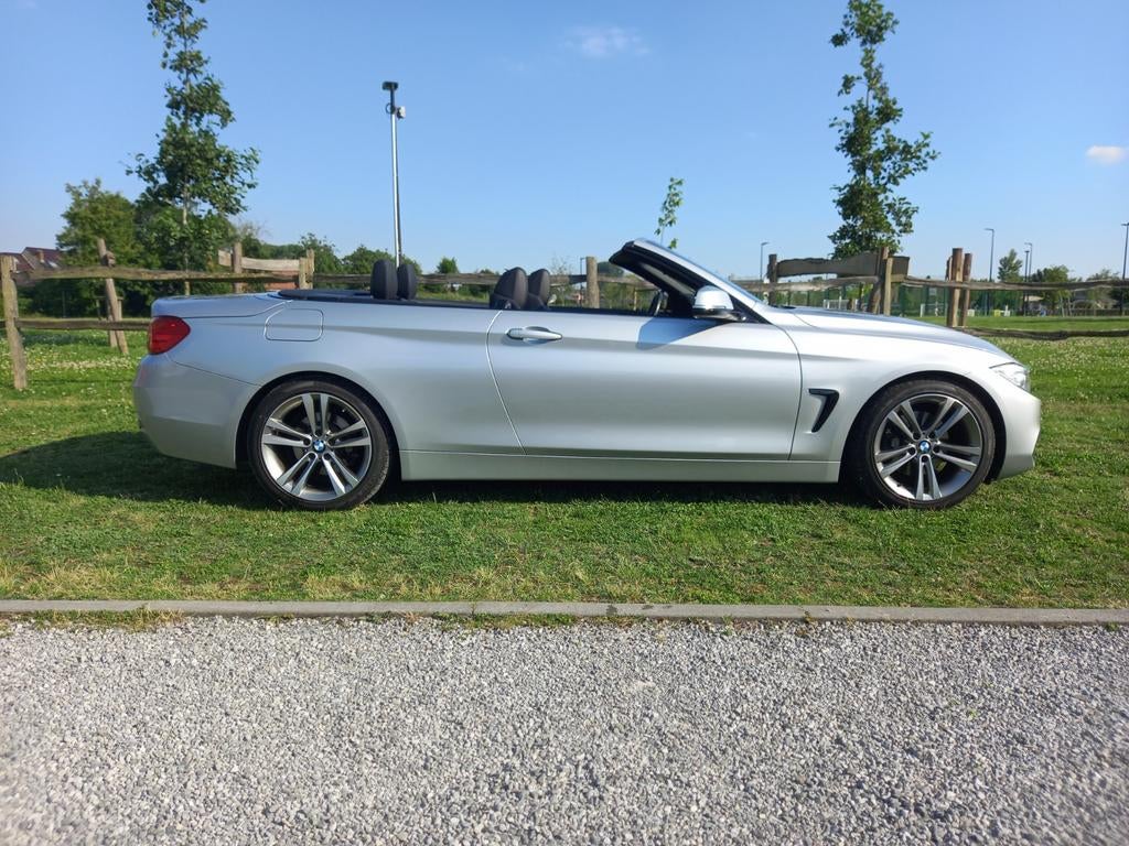 BMW 420 - 109km - M interieur - Sportline - cabrio - ful opt, Autos, Cuir, Argent ou Gris, Achat, Euro 6