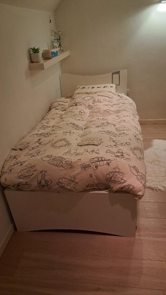 1-persoonsbed, Ophalen, Gebruikt, 90 cm, Eenpersoons