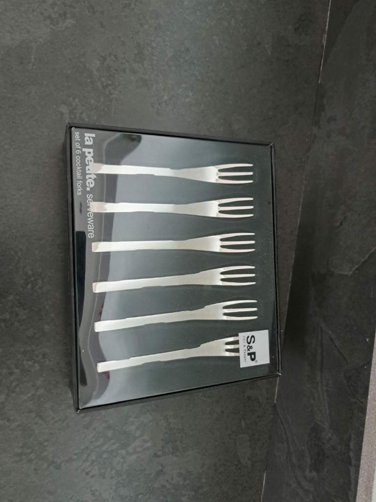 Salt & Pepper set van 6 cocktail vorken, Huis en Inrichting, Keuken | Servies, Ophalen of Verzenden