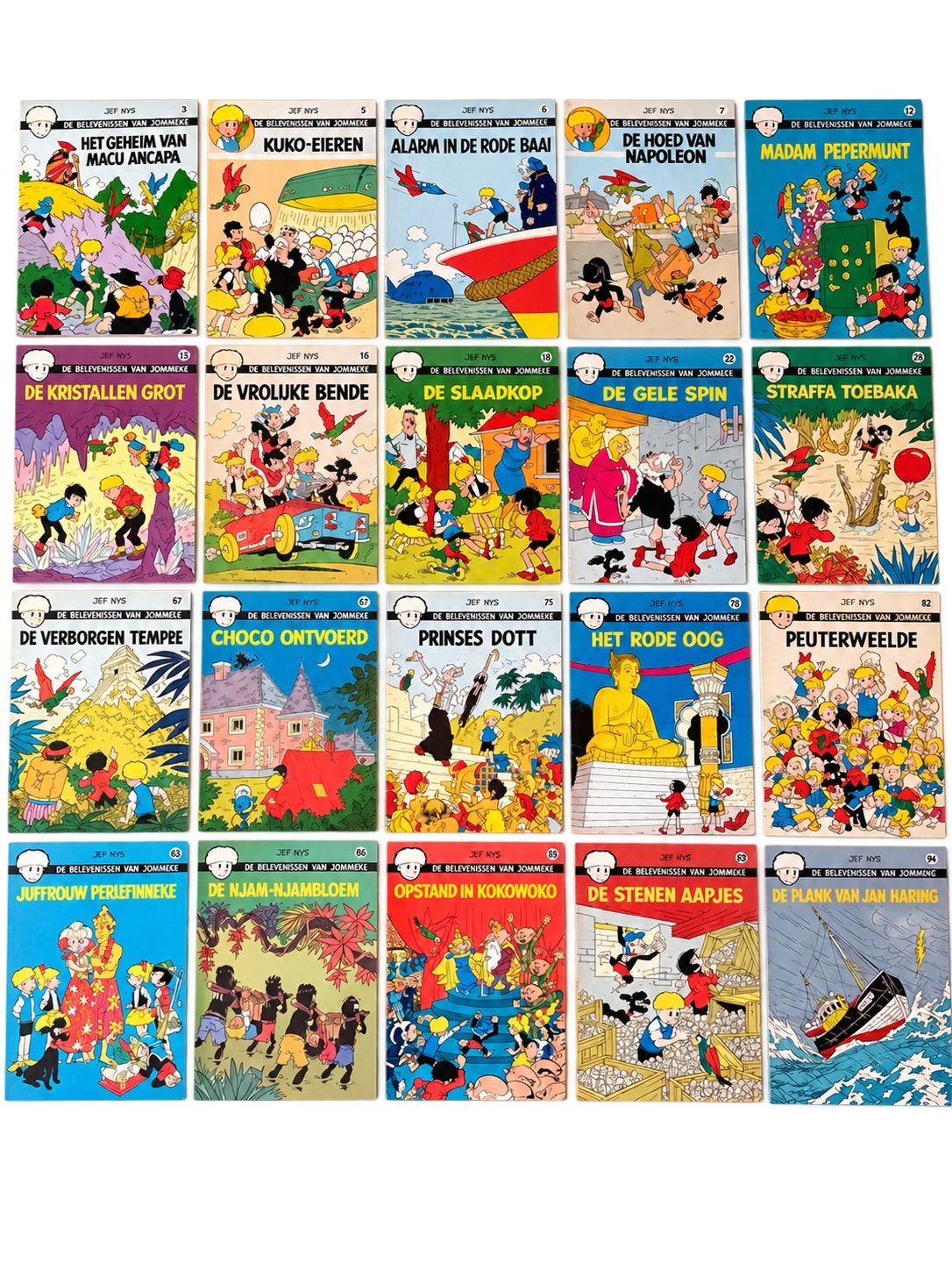 Lot van 26 vintage Jommeke-strips – Jef Nys – Het Volk, Plusieurs BD, Enlèvement ou Envoi, Utilisé