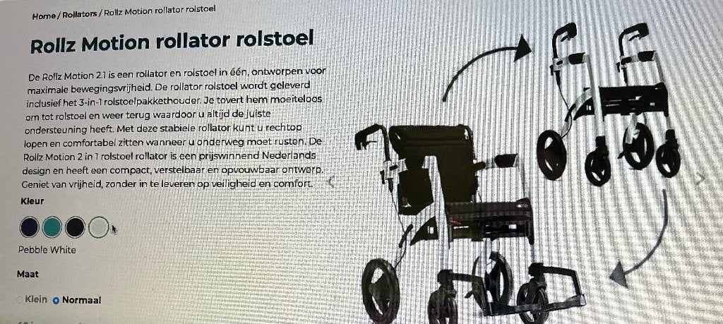 Rolstoel / rollator, Diversen, Rolstoelen, Zo goed als nieuw, Duwrolstoel, Inklapbaar, Ophalen