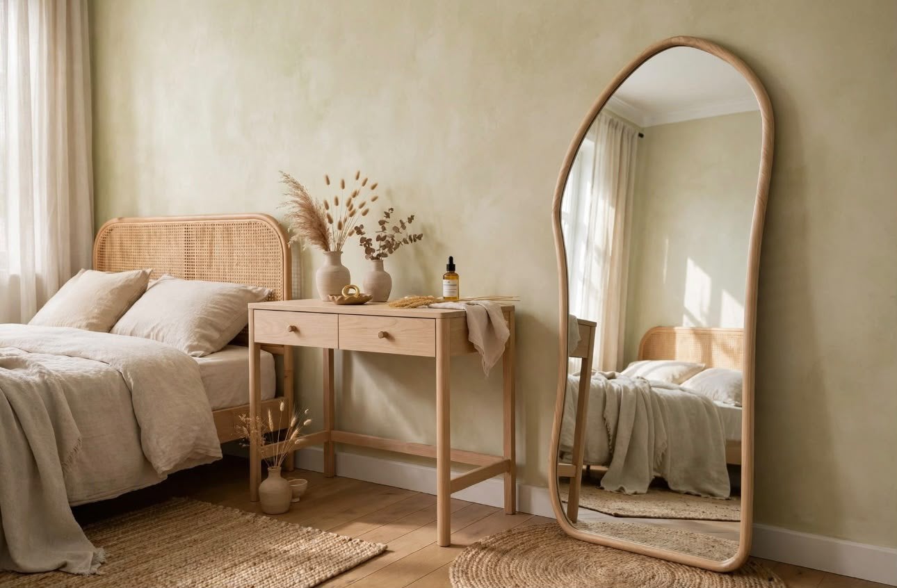Miroir forme organique NEUF (emballé), Maison & Meubles, Enlèvement