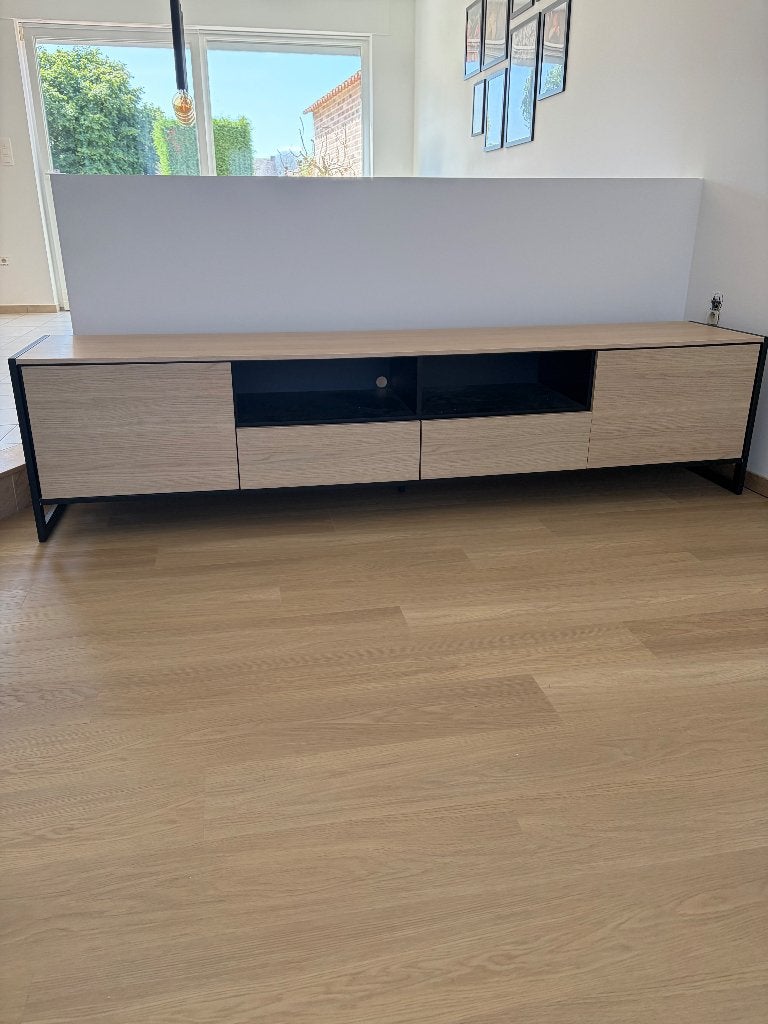 Tv-Meubel Recor Soul, Huis en Inrichting, Ophalen, Landelijk modern industrieel, Zo goed als nieuw, 200 cm of meer