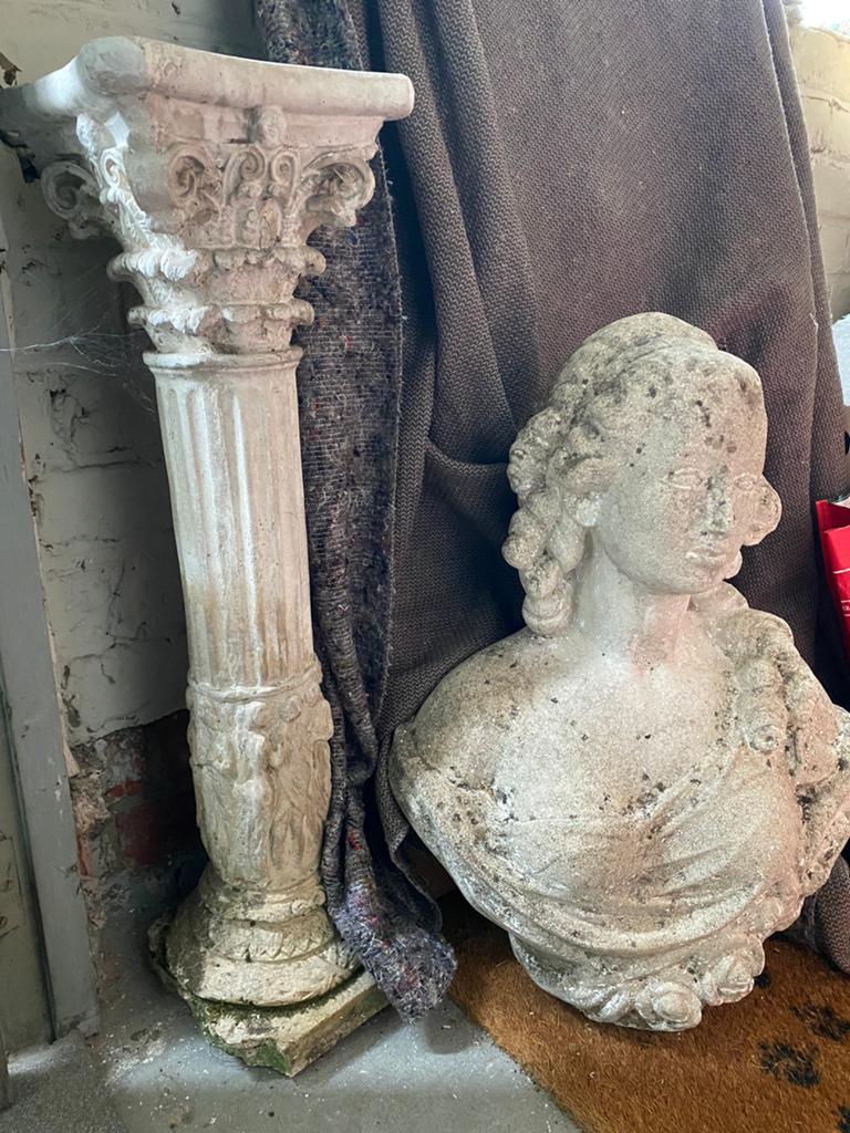 Colonne et buste, Antiek en Kunst, Ophalen, Buste