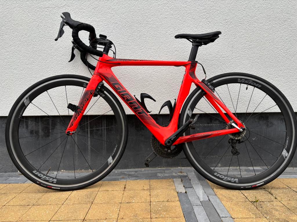 Giant proper advanced 2 Carbon aero, Fietsen en Brommers, Fietsen | Racefietsen, Ophalen, Zo goed als nieuw, Giant