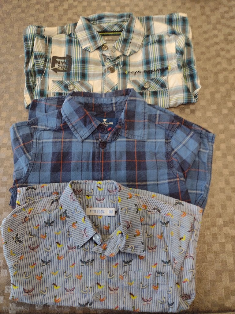 1 à 3 overhemdjes maat 92 / 18 maanden in goede staat., Kinderen en Baby's, Kinderkleding | Maat 92, Ophalen, Zo goed als nieuw