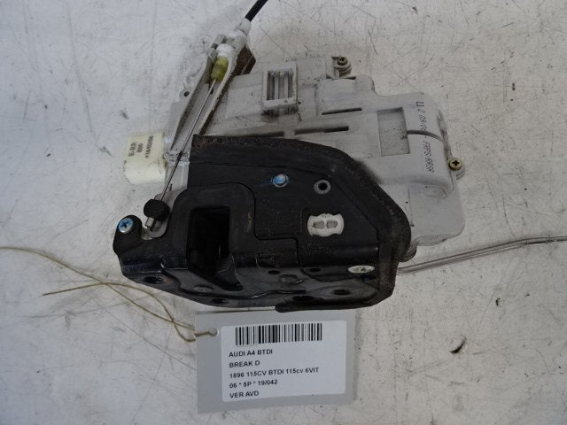 SERRURE DE PORTE AVANT DROITE A4 Avant (B7) (8E1837016AA), Auto-Union-Straße  1,
85057  Ingolstadt, DE, Info@audi.de, Audi, Utilisé